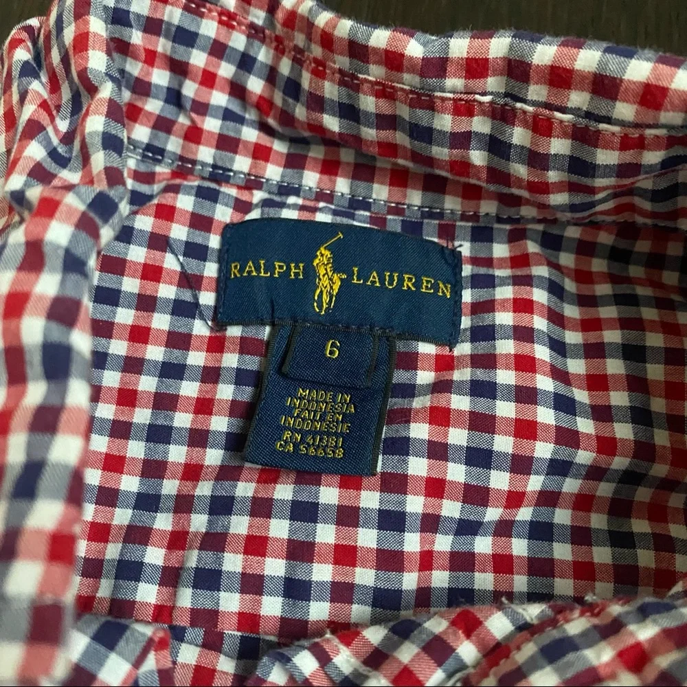 Ralph Lauren Plaid Button Down Shirt
